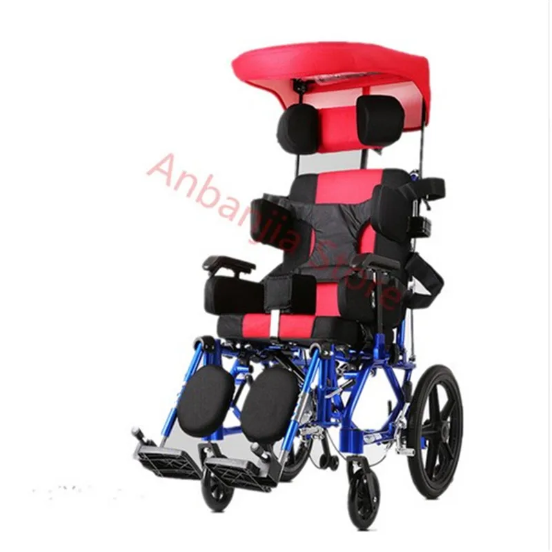 Lightest folding electric cerebral palsy children wheelchair price strong capacity wheelchair