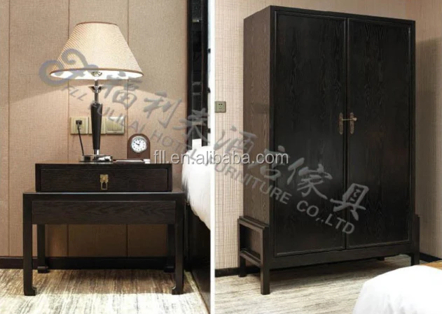 Foshan modern design hotel bedroom furniture set (FLL-N005)