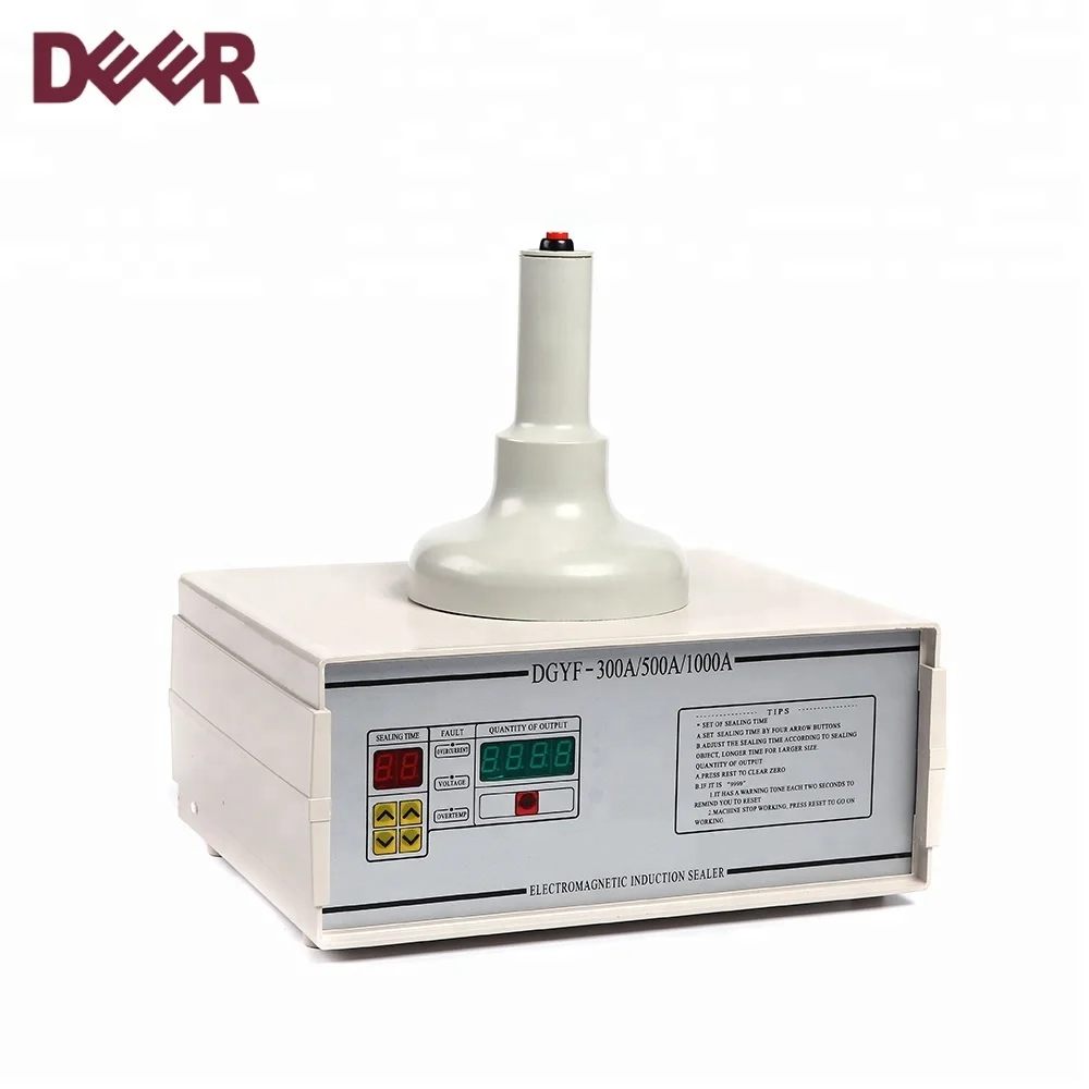 New design good quality more higher glass jar sealing machine, manual induction sealing machine for bottle