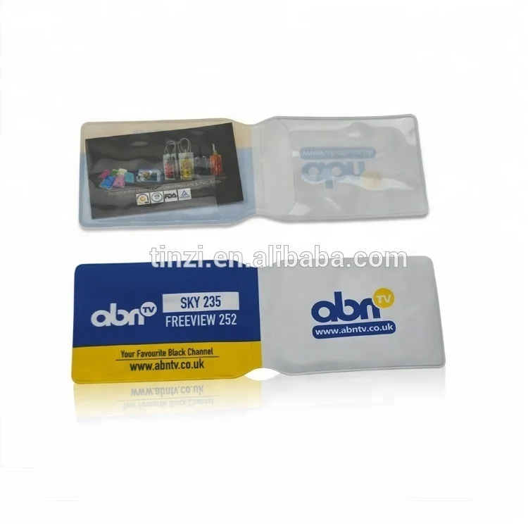 Promotion Men Plastic PVC Oyster Bus Credit Card Holder Wallet