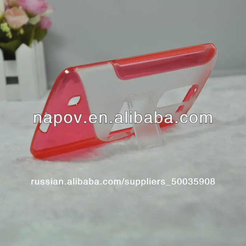 высокого качества тпу pc поддержка стенд панель мобильного телефона для lg оптимус значением про 2 f350 d837 случае