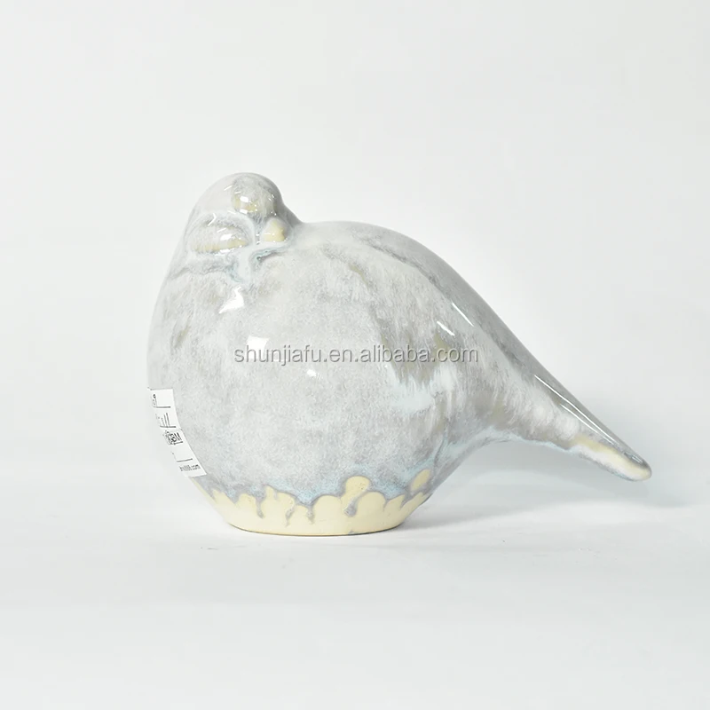 Hand-Made Craft Hot Sale Animal Statue Shape Sculpture Decoration Figurine Ceramic Bird