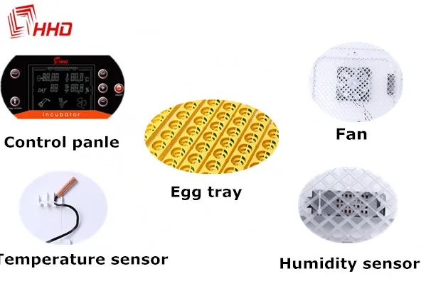 
HHD digital screen high quality egg incubator for sale fully automatic with 1 year warranty YZ-56A 