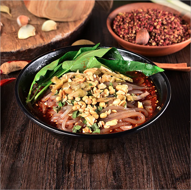 175 г, Чунцин, Органическая Лапша для мгновенного риса, пряный вкус насыпью