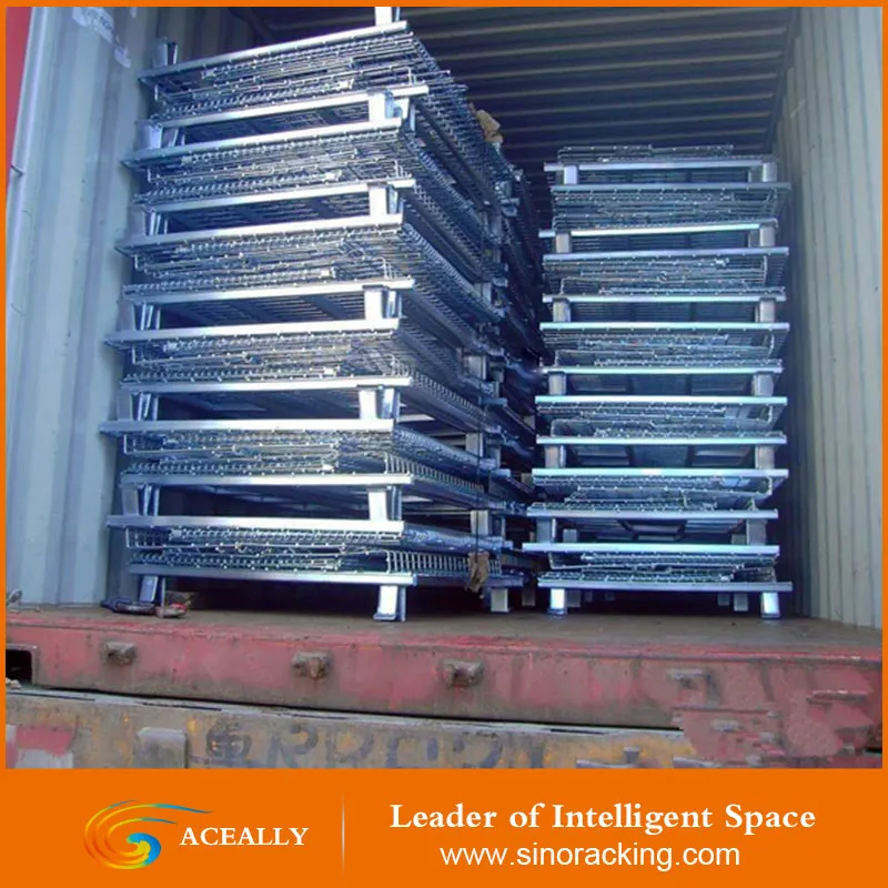 Aceally Складной Контейнер Сетки Проволока/Stackable клетка хранения