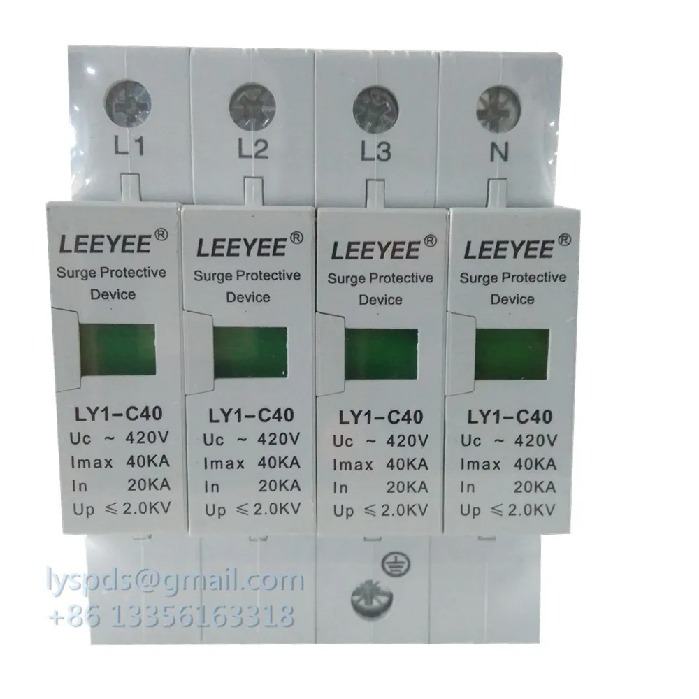 40kA 4 P устройства защиты от перенапряжений