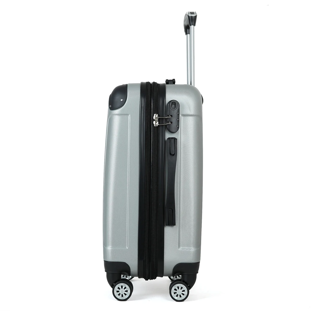 3 PCS Set ABS Trolley Case Fashion Zipper Suitcase Travel Bags with 20'24' 28' Luggage