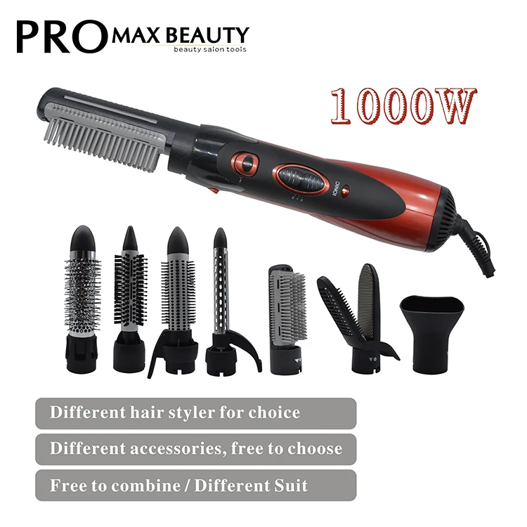 Вращающаяся электрическая щетка для укладки волос 1000 Вт выпрямитель горячего воздуха фен с 110 В и 220