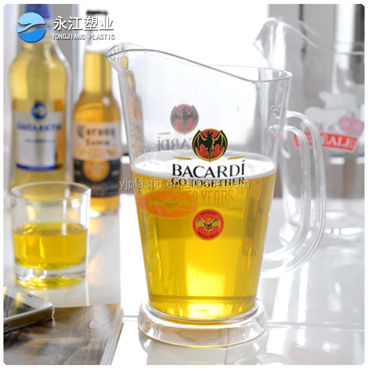 1.75L ps clear drink plastic beer pitcher
