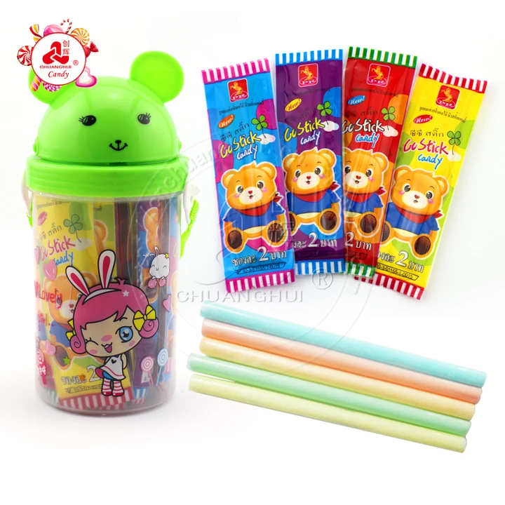 7g CC Stick Candy With Bear Drinking Cup