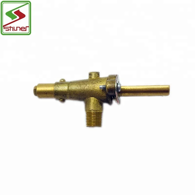 Single Way LPG NG Gas Safety Brass Valve For Stove/Gas Grill