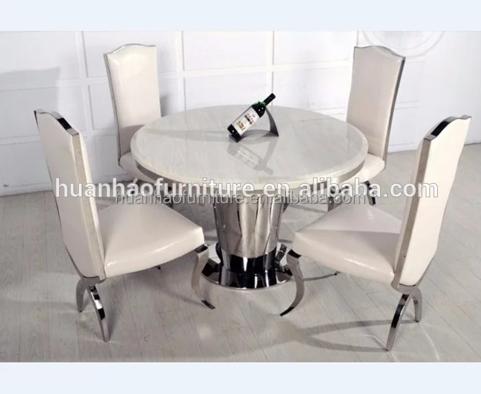 China home furniture round marble slab table top with lazy susan latest designs of dining tables