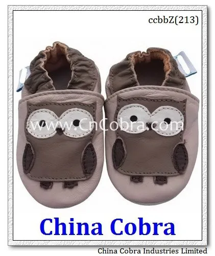 
CHINA COBRA high quality soft sole leather baby shoes baby moccasins 