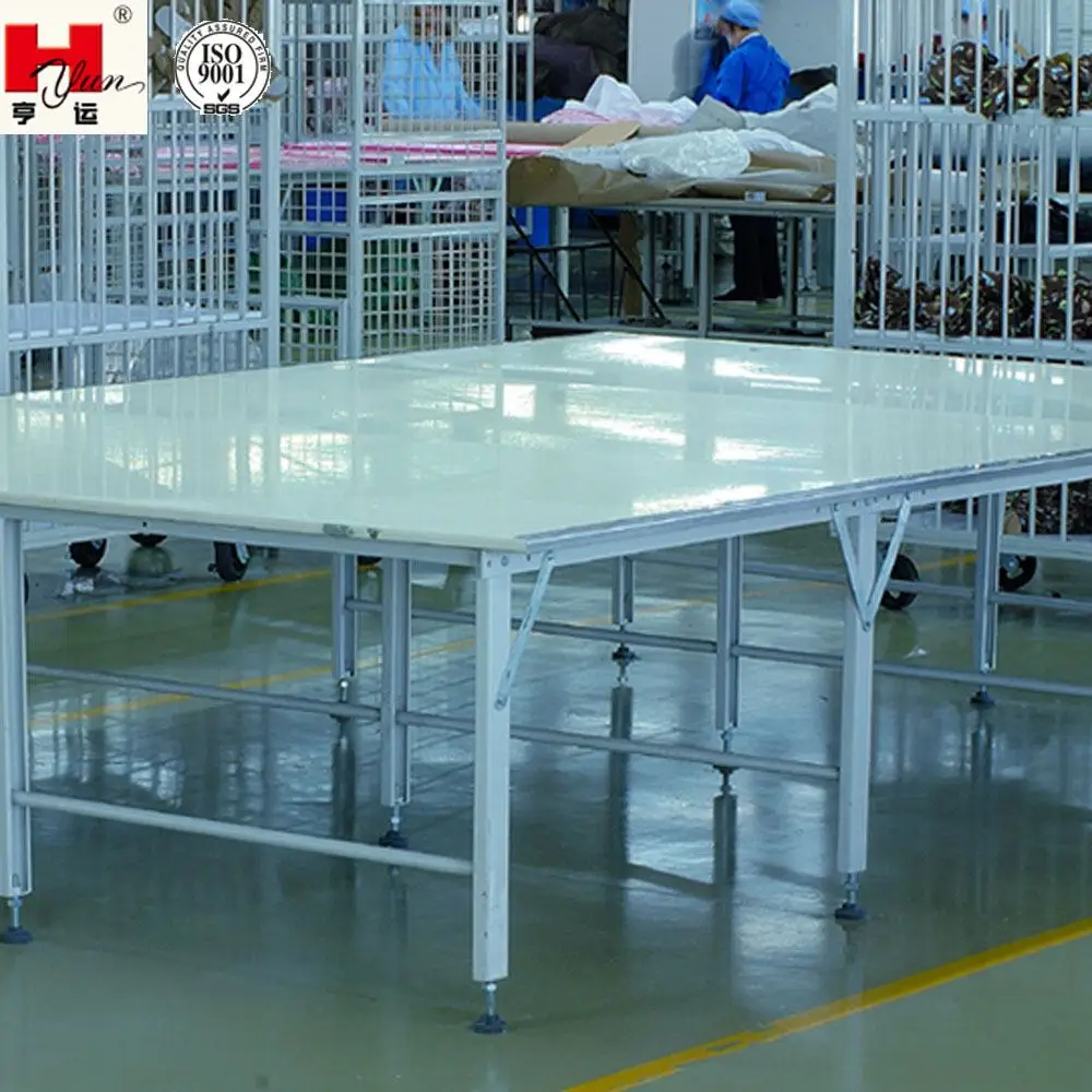 Custom made Industry Garment Double Layers Industrial Fabric Garment Cutting Table