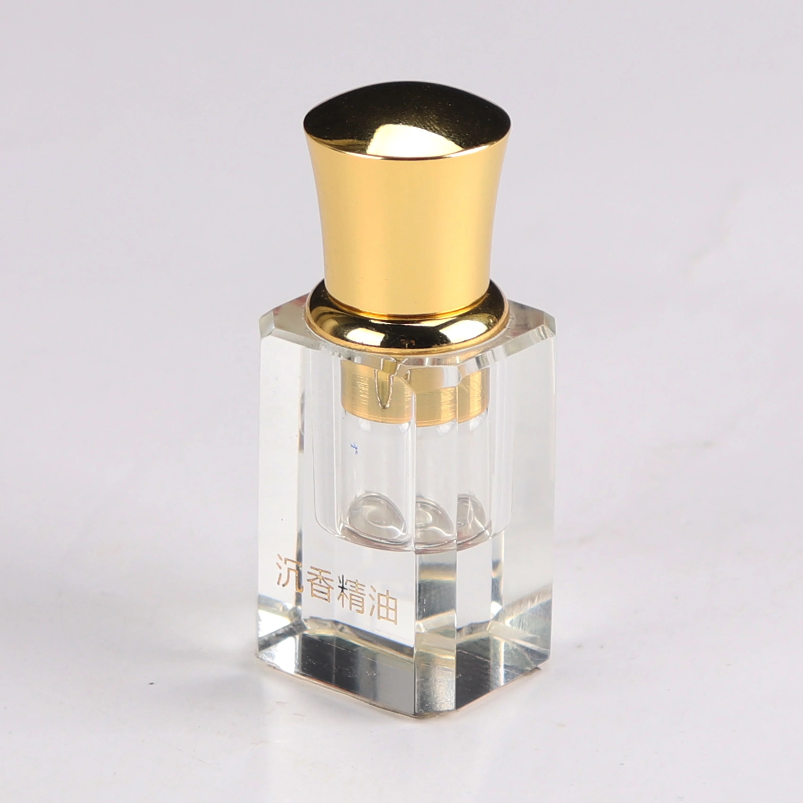 
Unique Design 1ml Mini Small Glass Crystal Refillable Essential Oil Perfume Bottle with Roller Ball 
