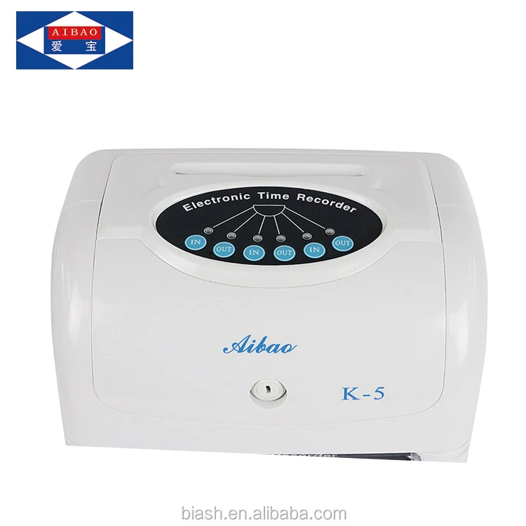 Employee Card Punching Time Clock Attendance Machine