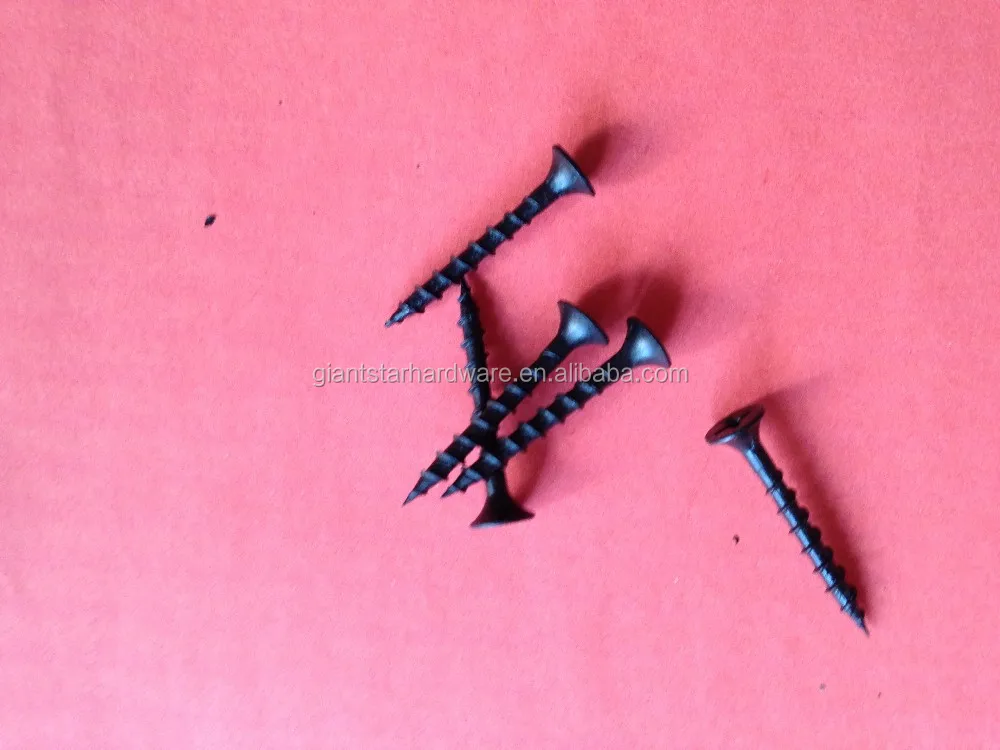 
Supply good quality drywall screws, gypsum board screws, black screws 