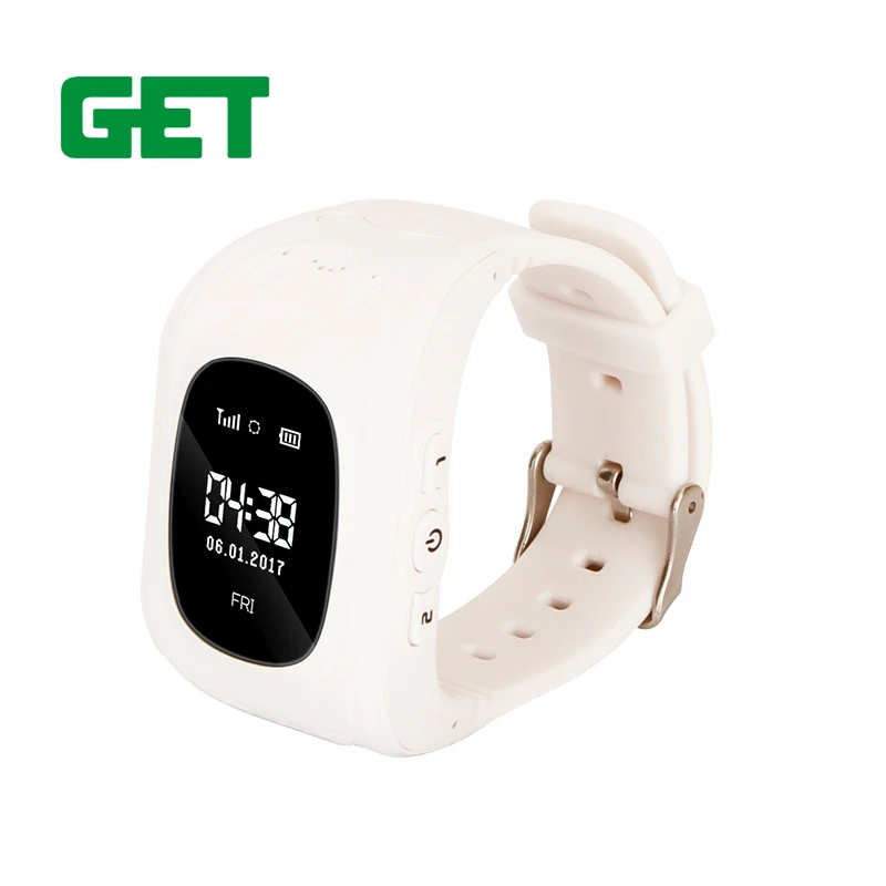 2017 новые NO MOQ 2 кнопки SOS GPS, Wi-Fi часы-телефон дети Q50 для Android и IOS