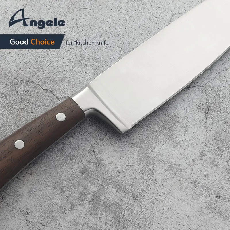 
8inch Kitchen Chef Knife German 1.4116 Steel with Mahogany wood handle 