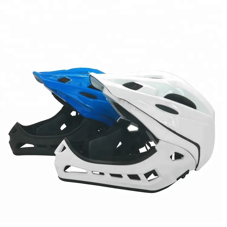 Full Face Bike Helmet for Kids with Detachable Chin Guard