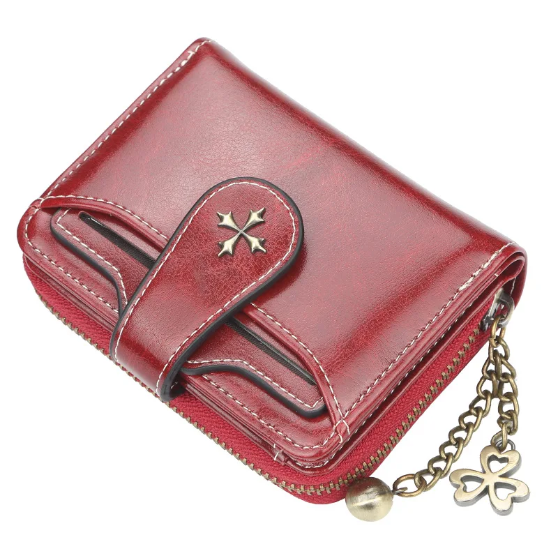 Baellerry 2019 New Wholesale Latest fancy trendy PU travel women magic leather Short wallet,Fashion faux Leather Lady Card Purse