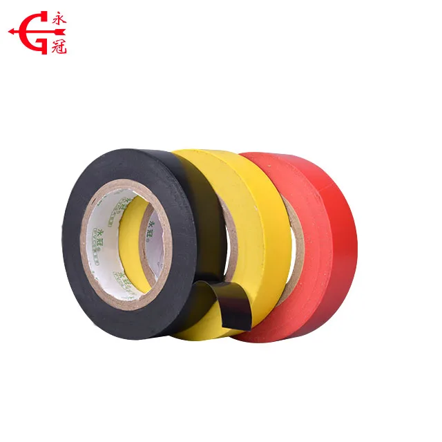 YG TAPE Manufacturer high voltage winding wire harness black pvc electric insulation jumbo roll tape