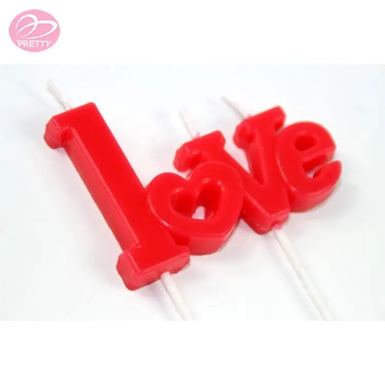 Crazy selling custom printing lovely heart shape candles