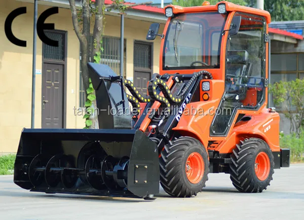 4wd mini front end loader TAIAN DY840 small lawn mower tractor with Ripper