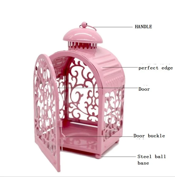 New Vintage Moroccan style Antique Wedding favor hanging metal candle lantern