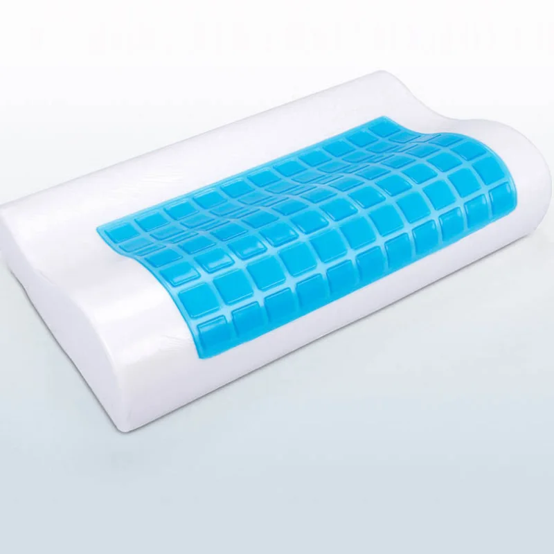 
Summer cooling couch cushion blue gel memory foam pillow 