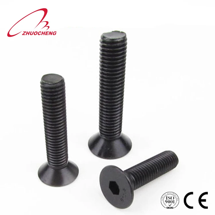 Alloy steel din 7991 grade 10.9 countersunk socket head cap screw