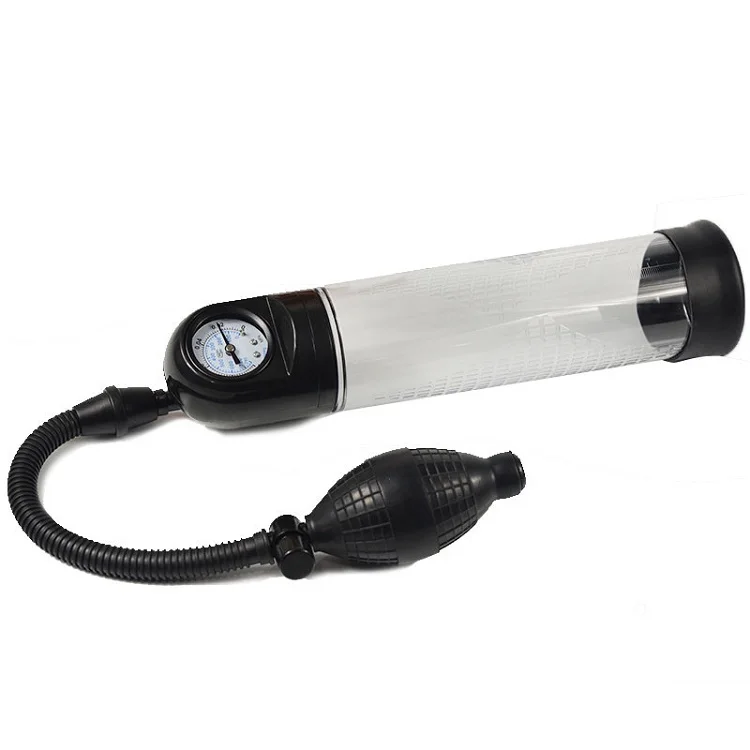 
2018 Best Selling manual manometer vacuume rection penis enlargement penis pump device 