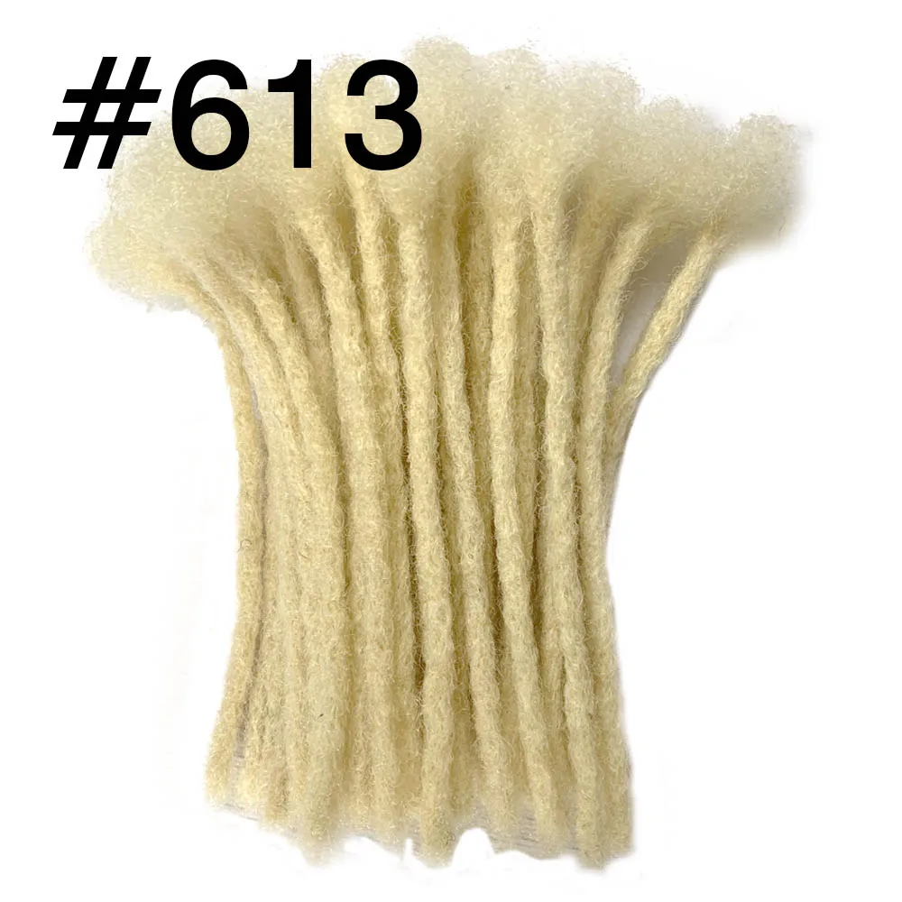 Wholesale Locks Brazilian Virgin Human Hair Extensions Full Handmade Crochet Dreadlocks Width 0.4CM  Chocolate Brown