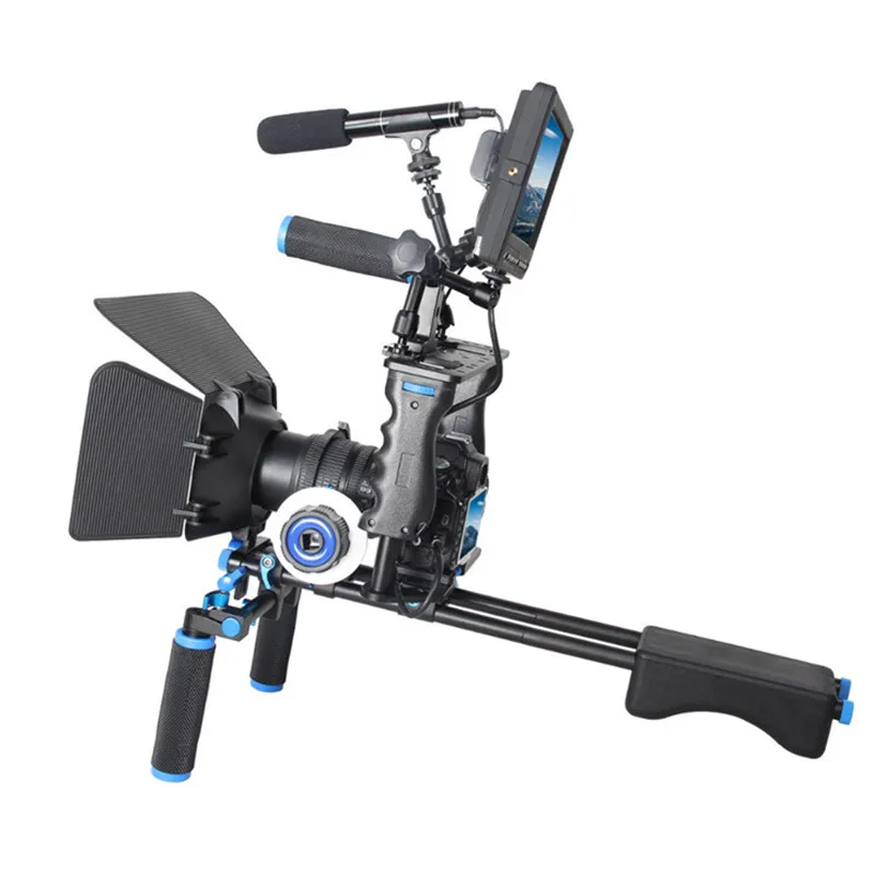 
Rundour D221 professional video stabilizer cage kit with matte box follow focus 