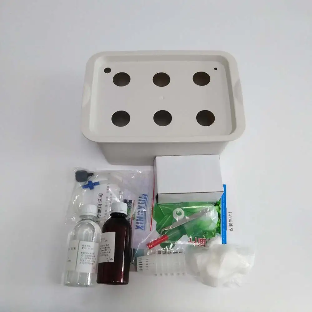 
6 Holes Small Hydroponic Greenhouse Commercial Indoor Plant Growing Boxes 