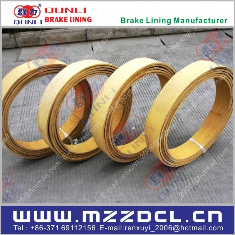 
Industrial Brake lining in roll, Asbestos free Woven Resin Brake Lining, brake lining for elevator 