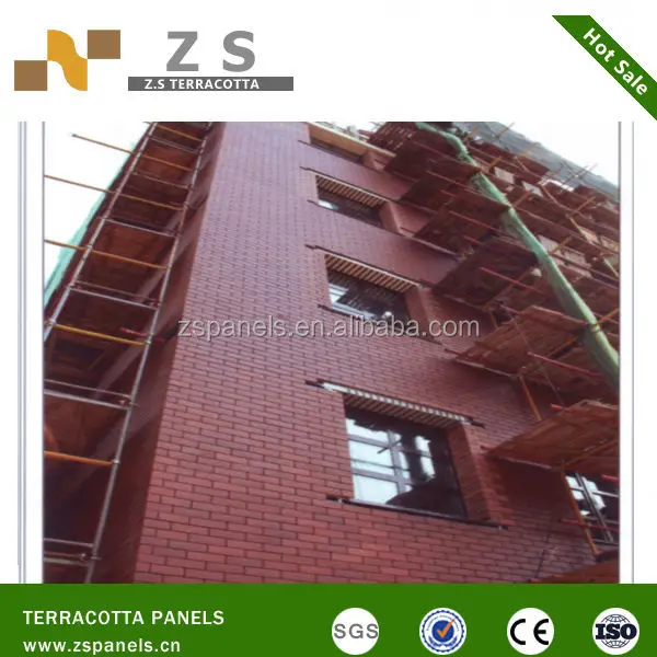 Dry hanging system fasade clinker full body split tile series,Decoration Clay material klinker facade tile, building clay tiles