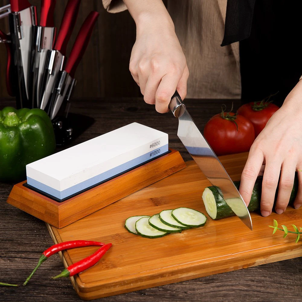 
Durable Grind Whetstone Kitchen Knife Sharpener 