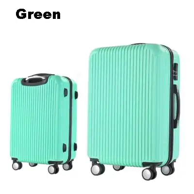 360 degree spinner caster mute wheel trolley luggage abs pc hard suitcase light weight cheap travel bag