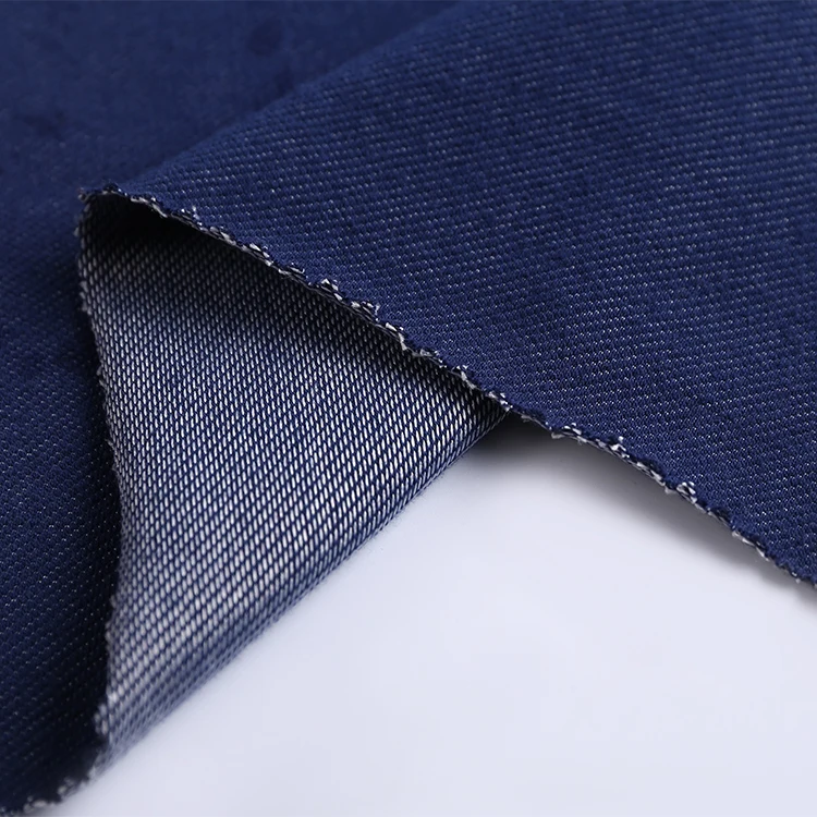 Cheap wholesale stretch twill jean knitted denim fabric