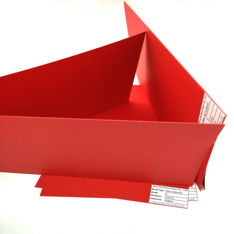 250gsm 300gsm 350gsm red color board cardboard paper sheet