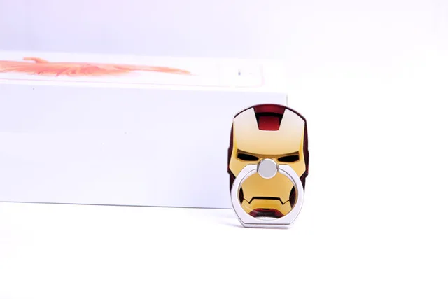 
mobile phone holder Stand Ring Cool Cartoon Superman Captain America Iron Man Holder 