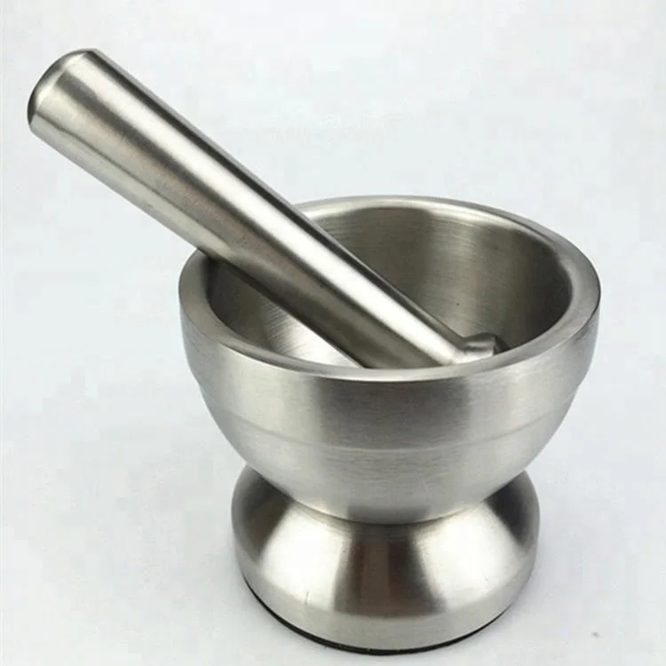 Горячая Распродажа пресс для раствора и пестика из нержавеющей стали кухонный контейнер чеснока