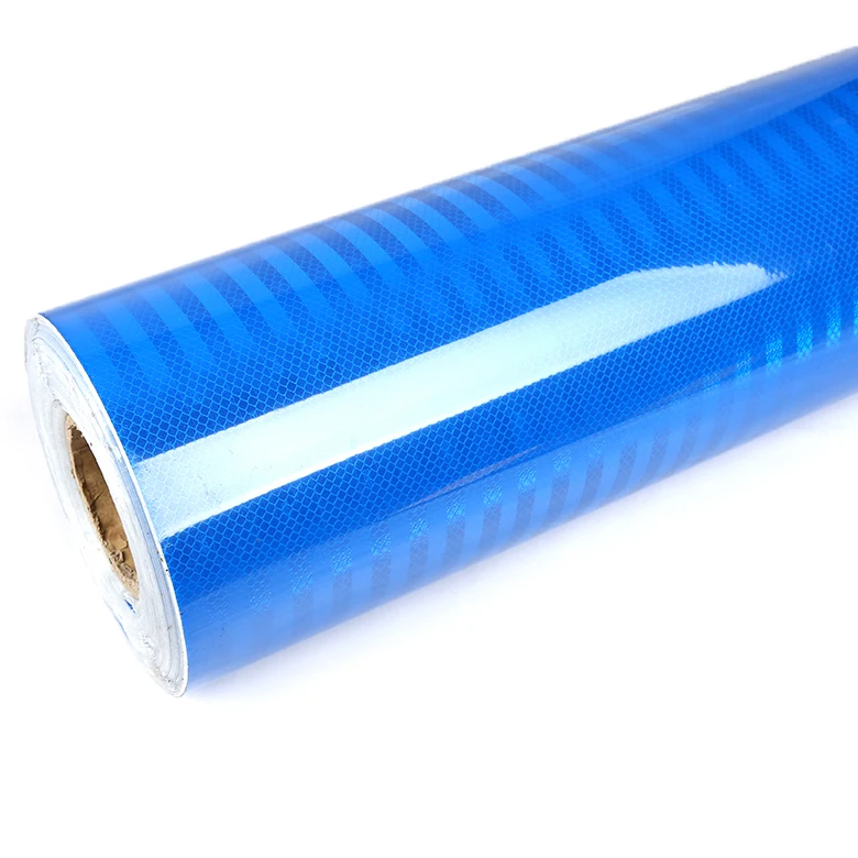 Engineering Grade Stripe Sheeting PVC Reflective Film For Traffic Signs