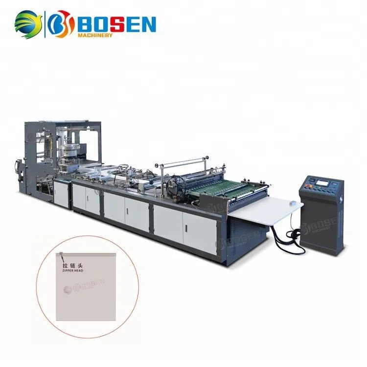 Fully Automatic PVC ZIPPER Bag Making Machine