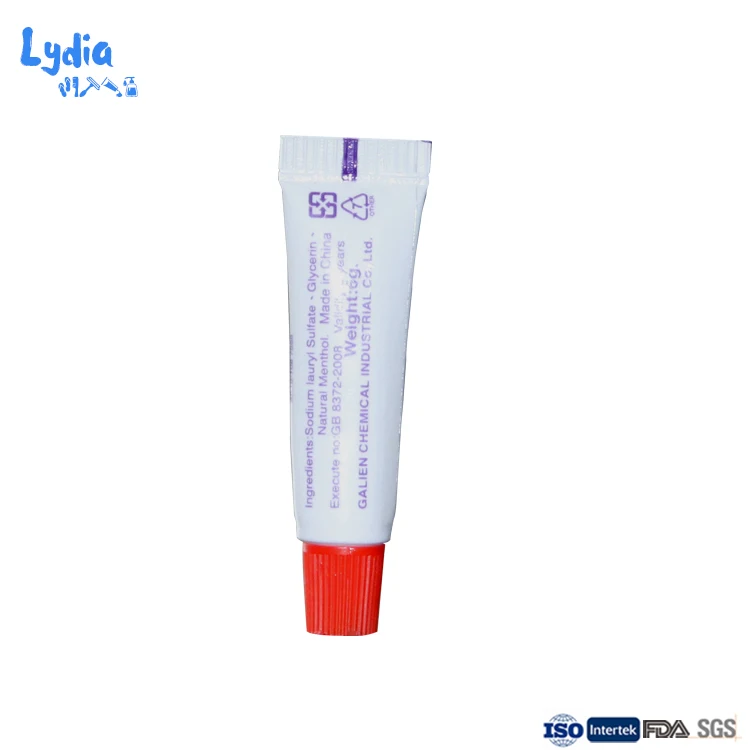 Luxury hotel aminities disposable hotel dental kit