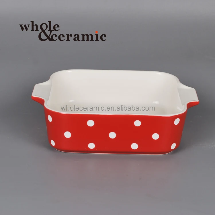 Bread Ceramic Baking Pan Tray Microwave Bake Dish Plate For Wholesale