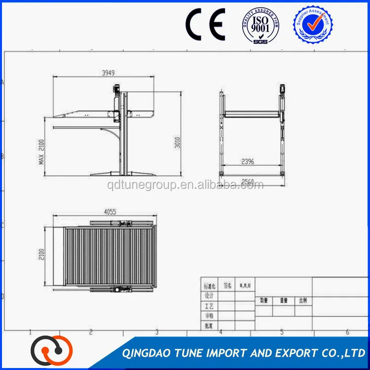 double layer parking system cheap car lifts for private car