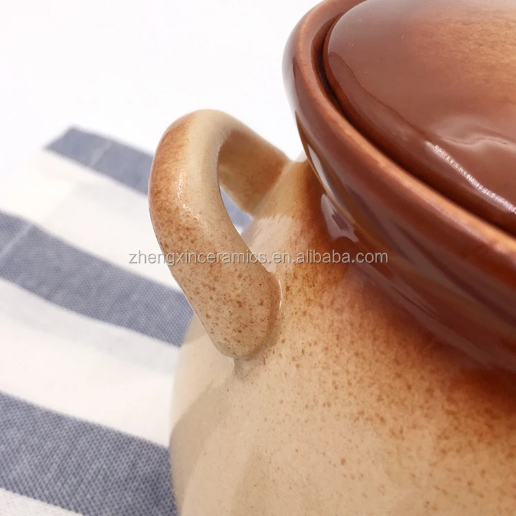 Ceramic Japanese style porcelain gradient sugar pot