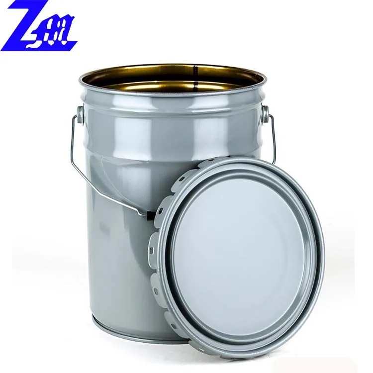 
Printed 5 gallon/20 liter metal paint bucket steel drum with flower lid and handle 